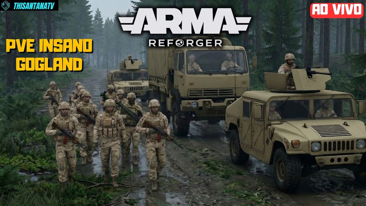 O MELHOR  SIMULADOR DE GUERRRA! ! ! | Arma Reforger | Mapa Gogland PvE |