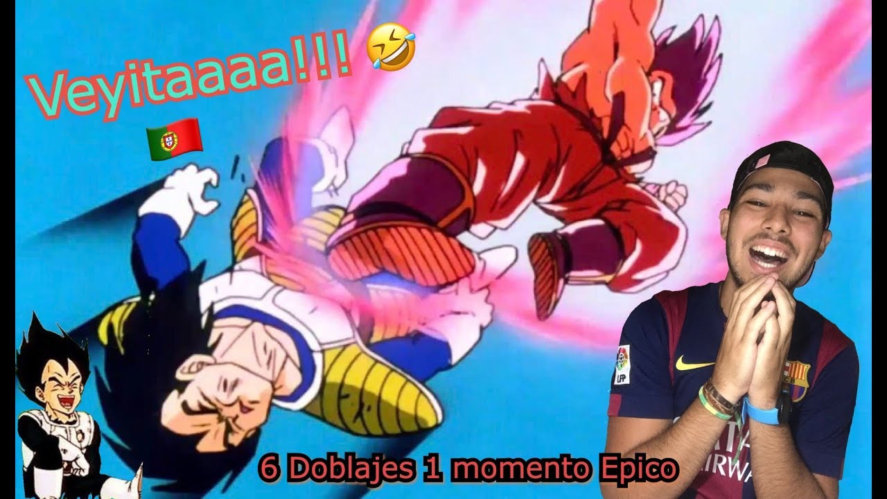 🤣ESPAÑOL REACCIONANDO GOKU Kx4 VS VEGETA-6 DOBLAJES 1 MOMENTO ÉPICO
