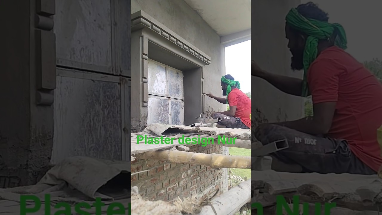 amazing amazing window border ekadam naya janala border ka design #plasterdesign