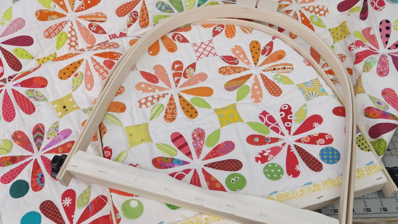 Quilt Your Borders with a Half Hoop!
