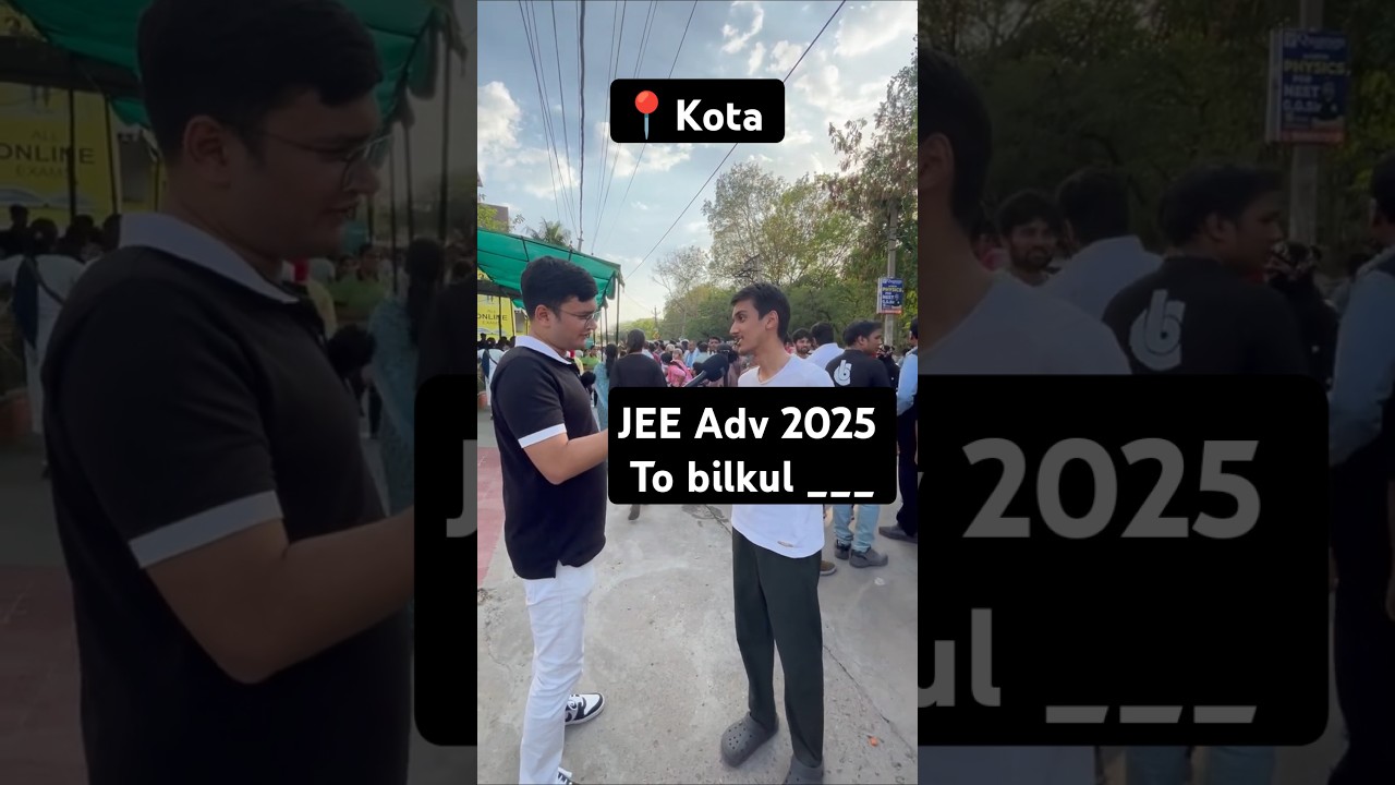 Kota Students react to JEE Advanced 2025 🤫 #jee2025