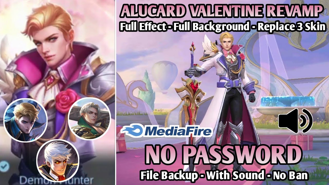 Script Skin Alucard Romantic Fantasy Valentine Revamp No Password | Full Background | Full Effect
