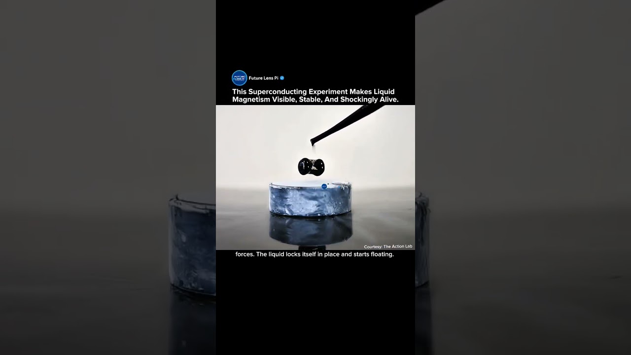 When Magnetic Ferrofluid Meets a Superconductor | The Most Bizarre Physics Experiment Ever #tech
