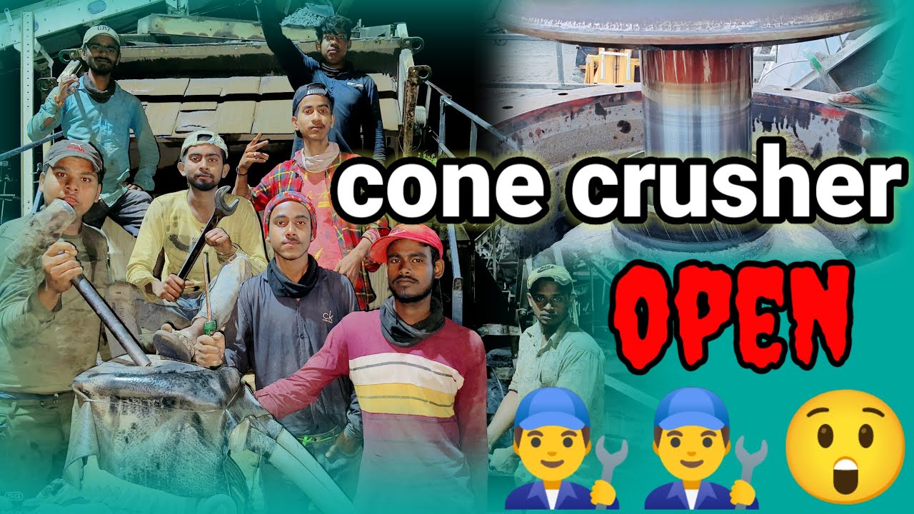 cone crusher open 👨&zwj;🔧👨&zwj;🔧😲 #crusher #youtubevideos @5MinuteCraftsYouTube