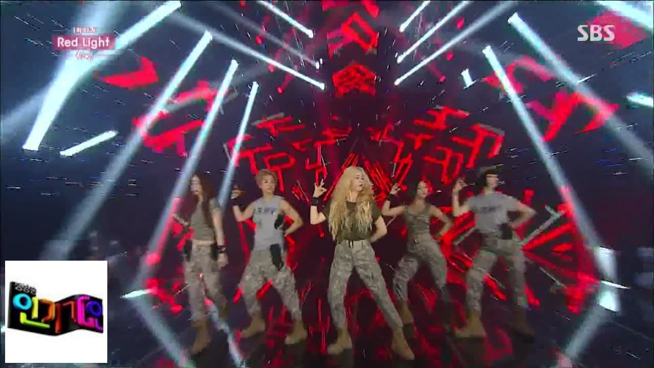 [F (x)]] красный свет красный свет @ популярный Inkigayo 140720