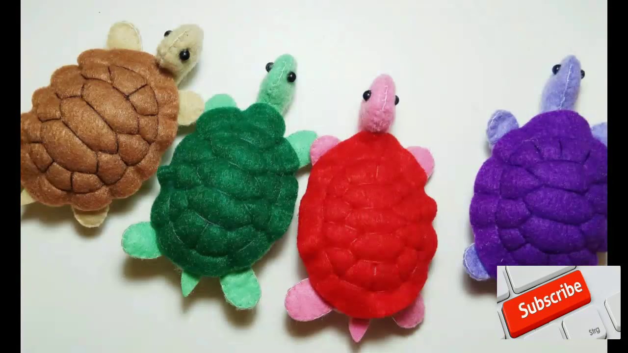 DIY Turtle Fabric Doll - Ninja Turtle Caracter - Creative Felt Craft For KIds