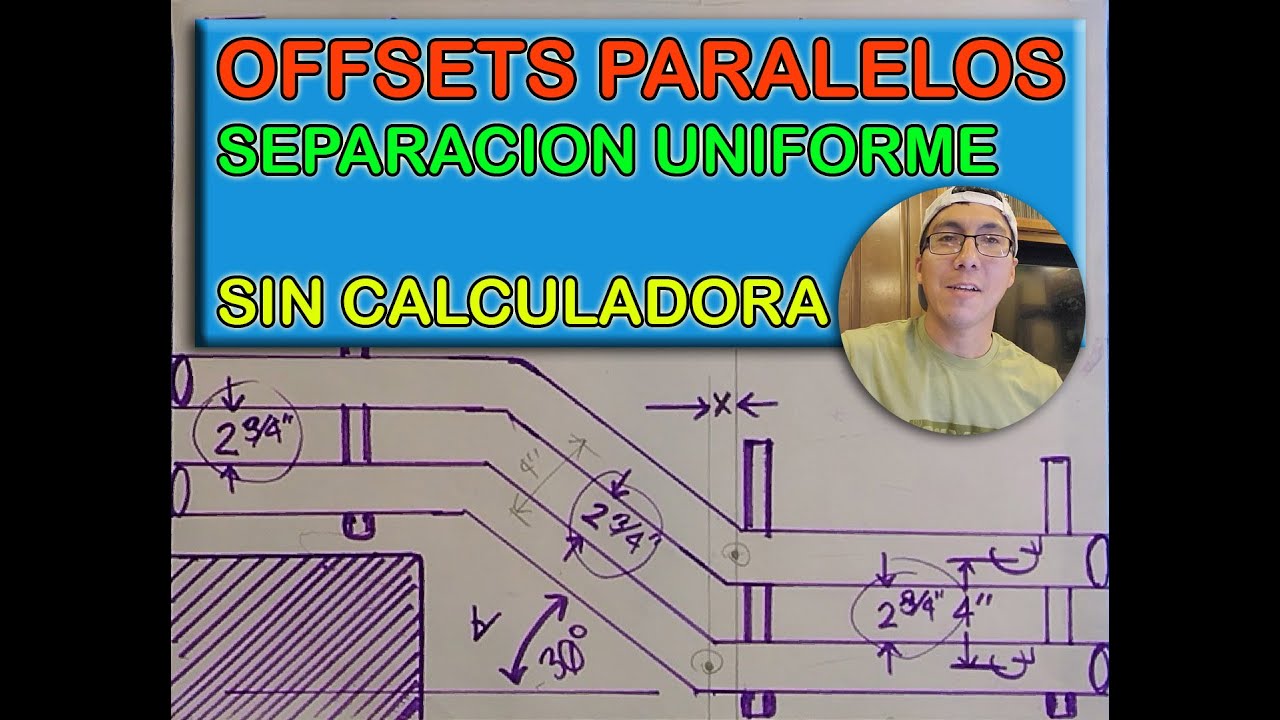 Offsets / Bayonetas paralelas con separacion uniforme (sin calculadora) #MañasEjidatarias