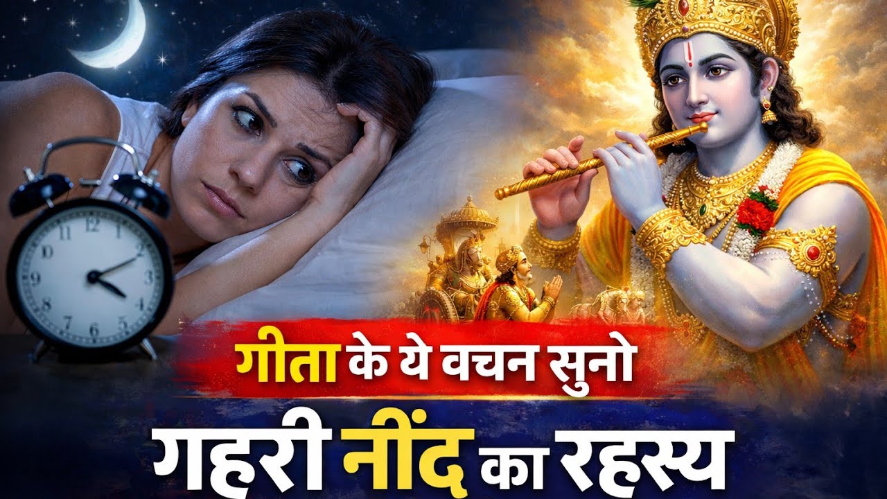 रात को नींद नहीं आती? गीता के ये वचन सुनो | गहरी नींद का रहस्य🙏🏻🙏🏻🙏🏻🙏🏻