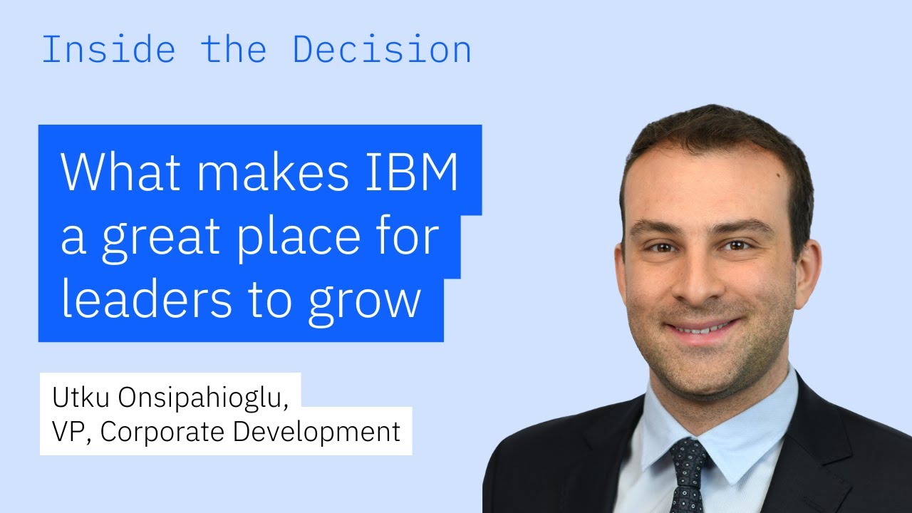 What drives a top investment banker to pivot into corporate development at IBM?