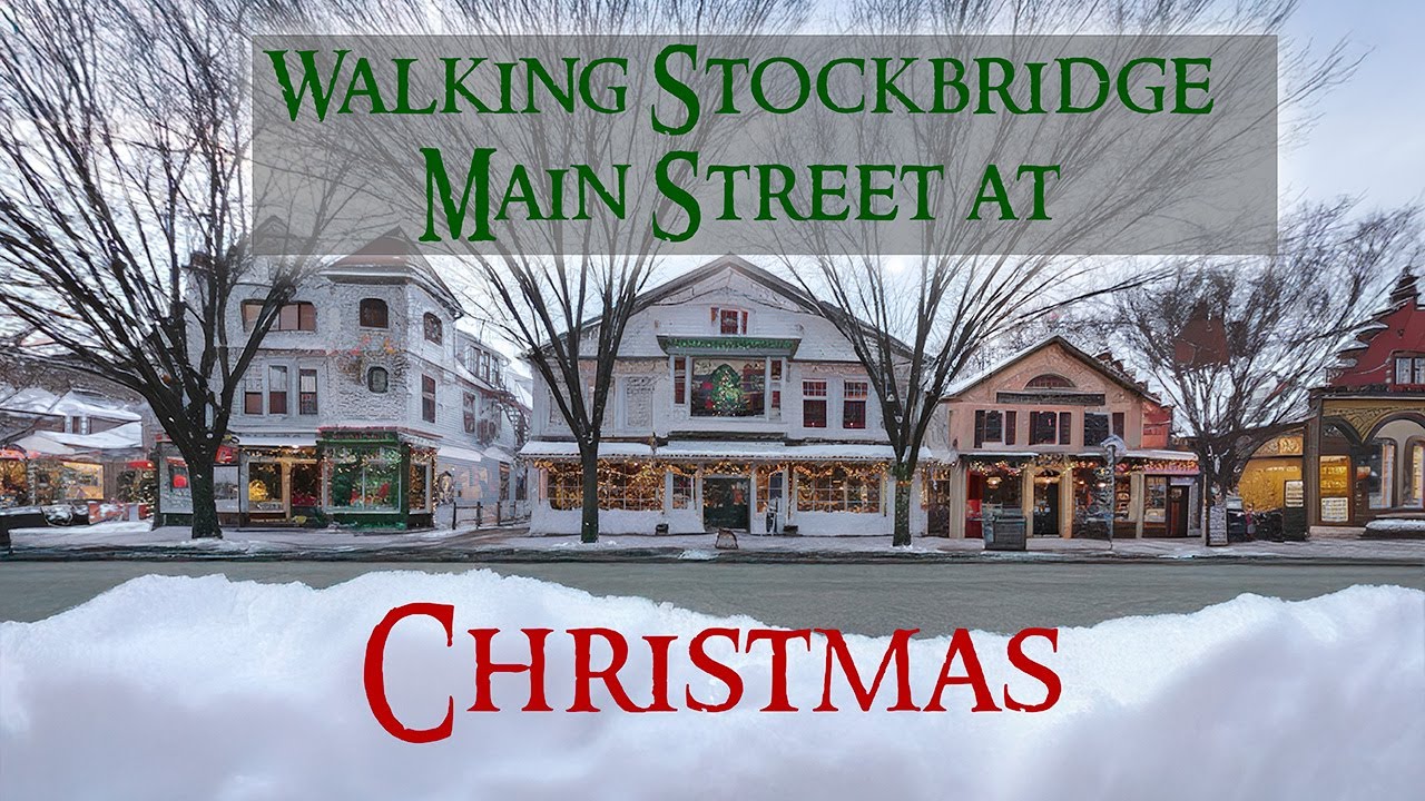 Walking Downtown Stockbridge at Christmas