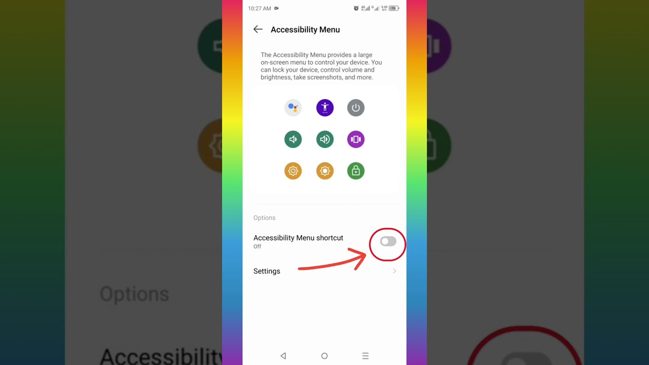 Accessibility Menu Button on Navigation Bar #shorts
