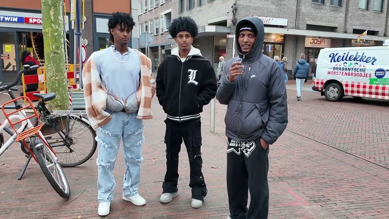 eritrean street interview in  Den bosch nay lomi walona ab den bosch