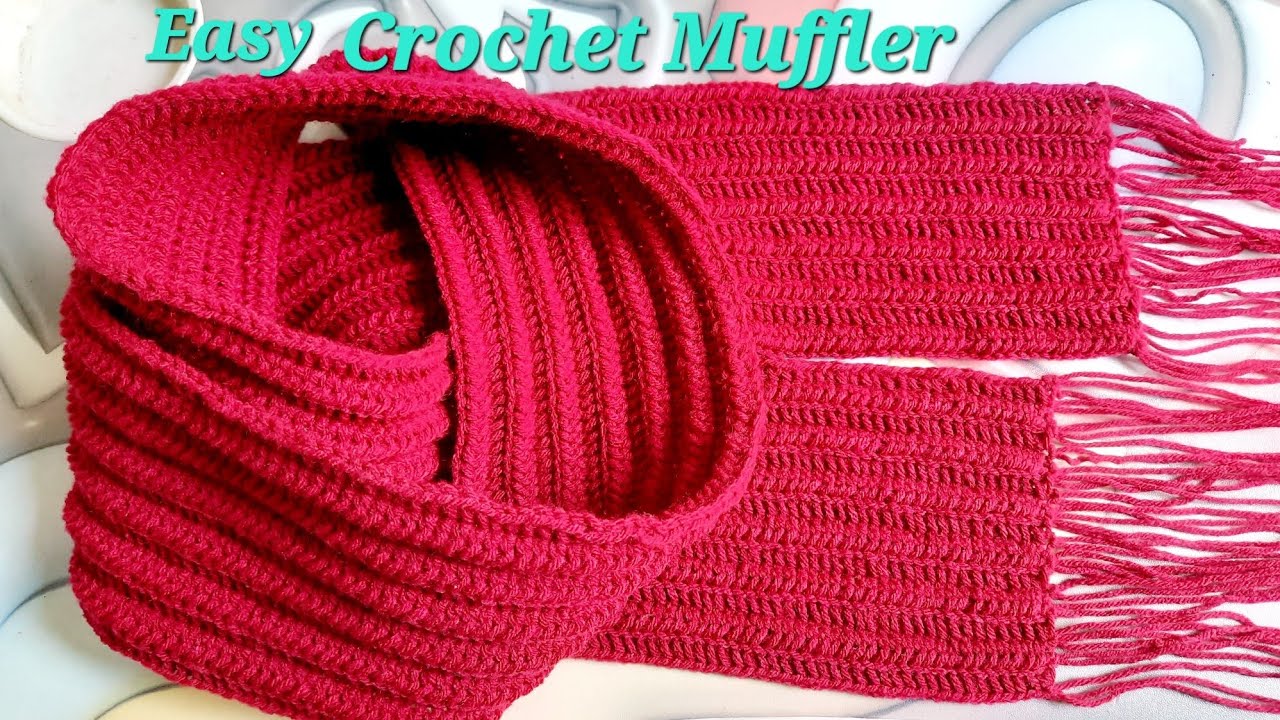 Crochet Muffler Design | Easy Crochet Muffler Tutorial for Beginners 🧶