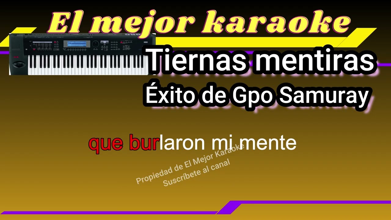 Tiernas mentiras -Versión Karaoke-