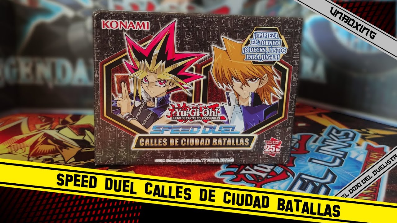 Yu-Gi-Oh! JCC Speed Duel: Calles de Ciudad Batallas - Unboxing - Revive los Duelos de DOMINO CITY