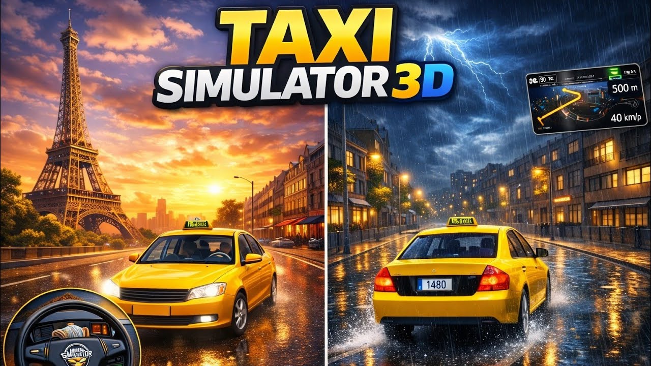 Indian Taxi Simulator Gameplay | Real City Taxi Driving Game | Passenger Pick & Drop Challenge 🚖