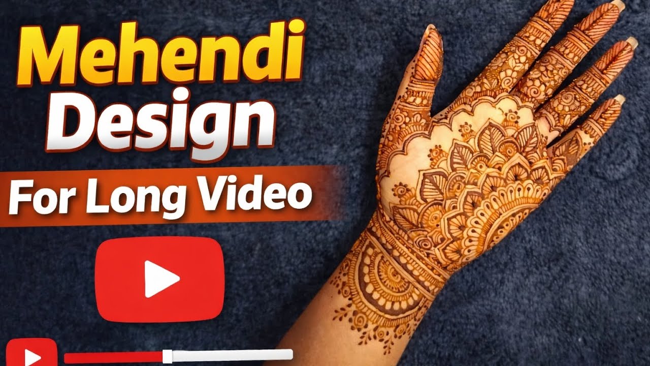 Simple Full Hand Mehendi Design for Beginners | Easy Henna Art| mehendibyshruthi |