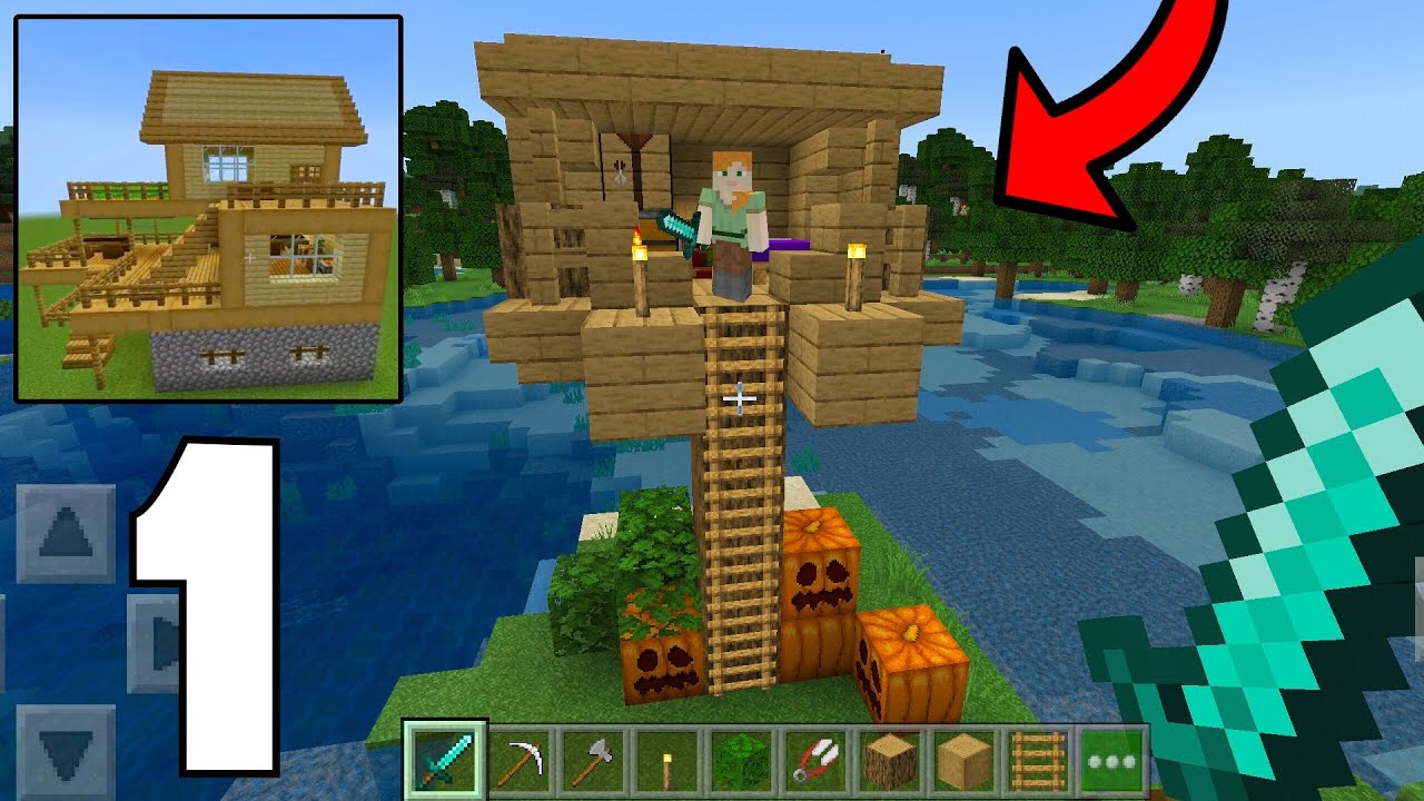 Craft Box Game Tree - Survival Gameplay part 1 (NEW GAME)