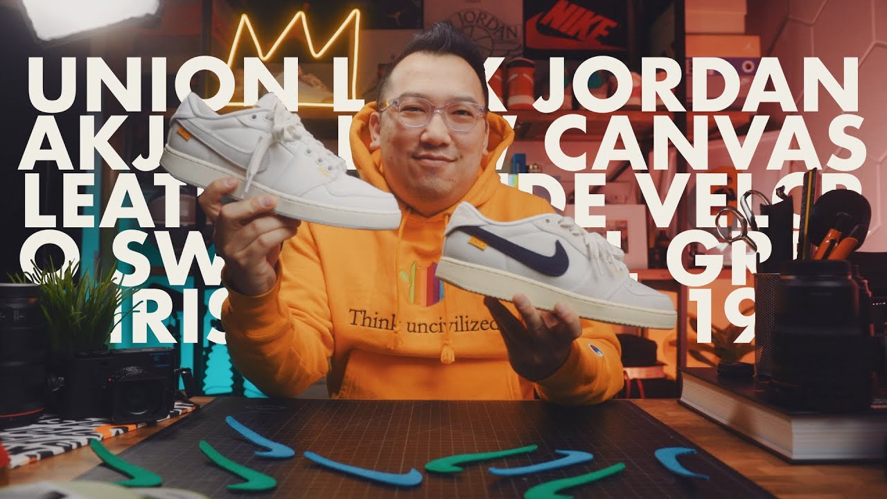 Canvas vs. Leather! Union LA AJKO 1 Low Collaboration