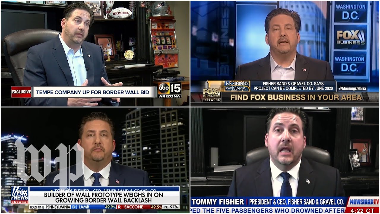 How a CEO's repeated appearances in conservative media might get him the border wall contract