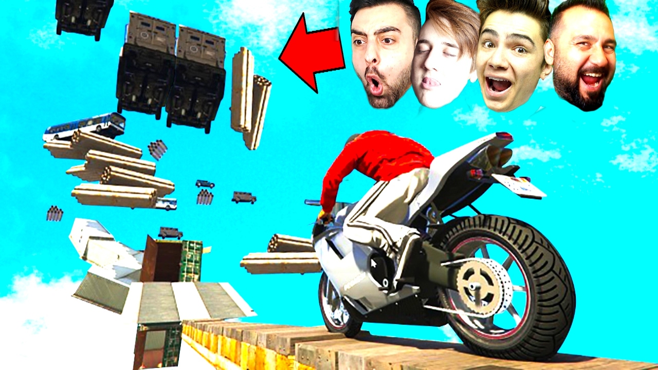 Efsane MOTORLA Death Run ! Gta 5 ( FurkanYamanHD , GereksizOda , Sesegel )