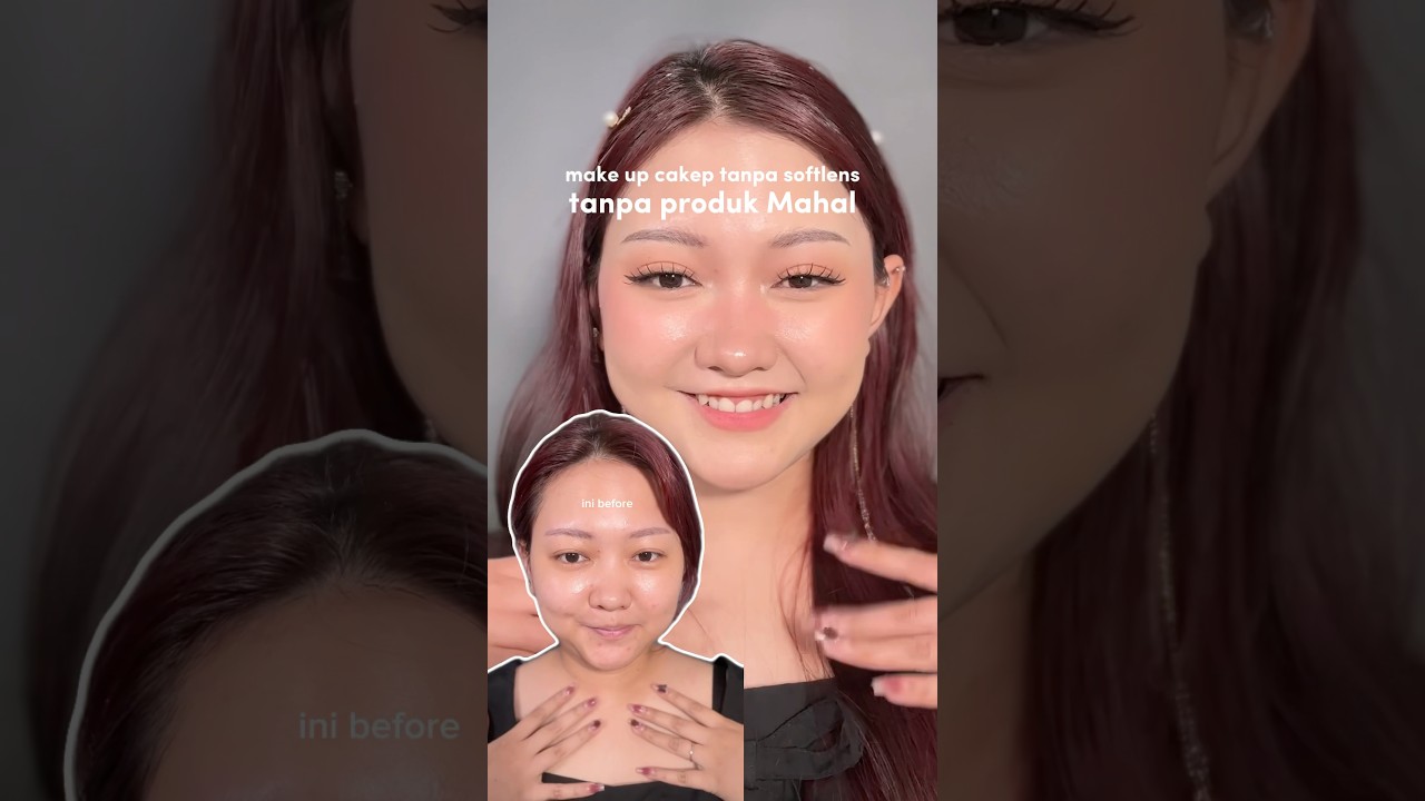 Makeup cakep tanpa softlens 😍 ini pake justmiss yg murah meriah yak! #belajarmakeup #makeupnatural