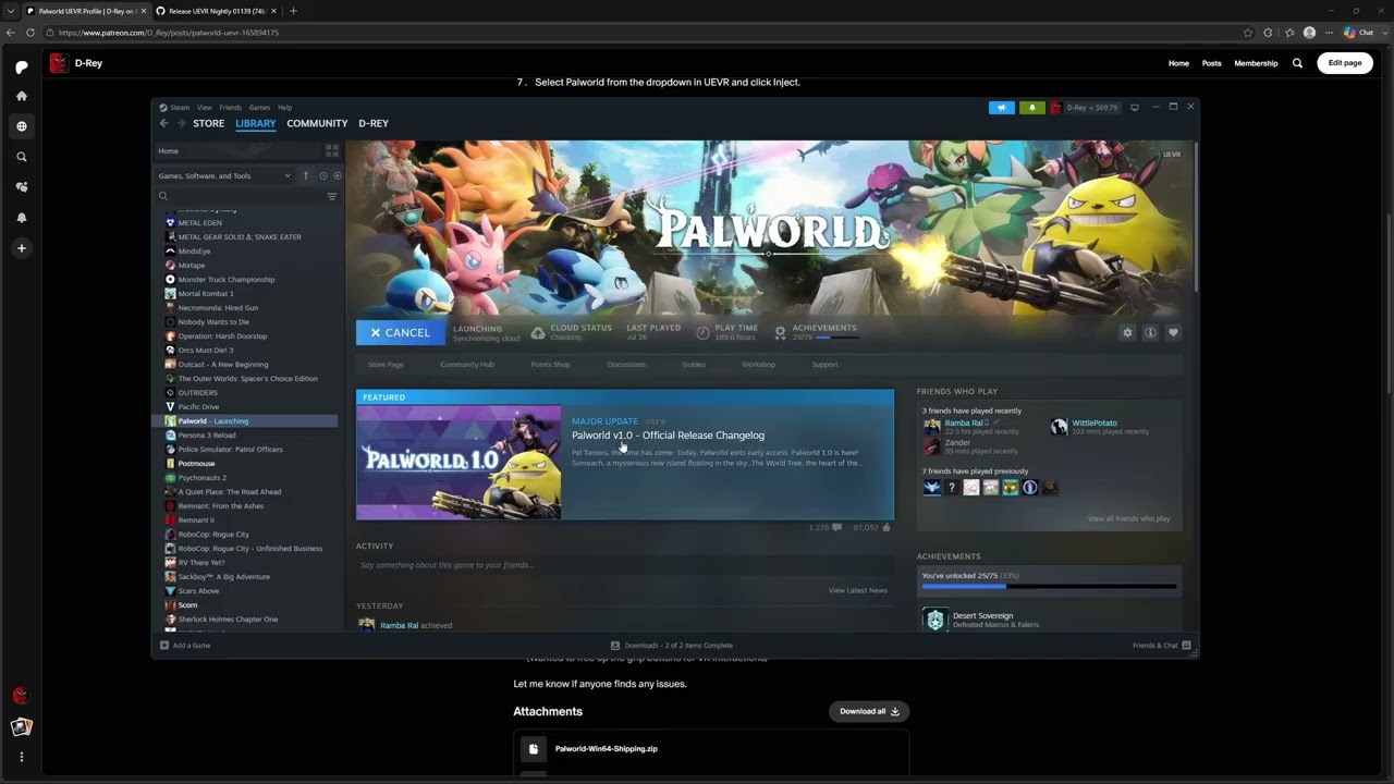 How to use my UEVR Profile