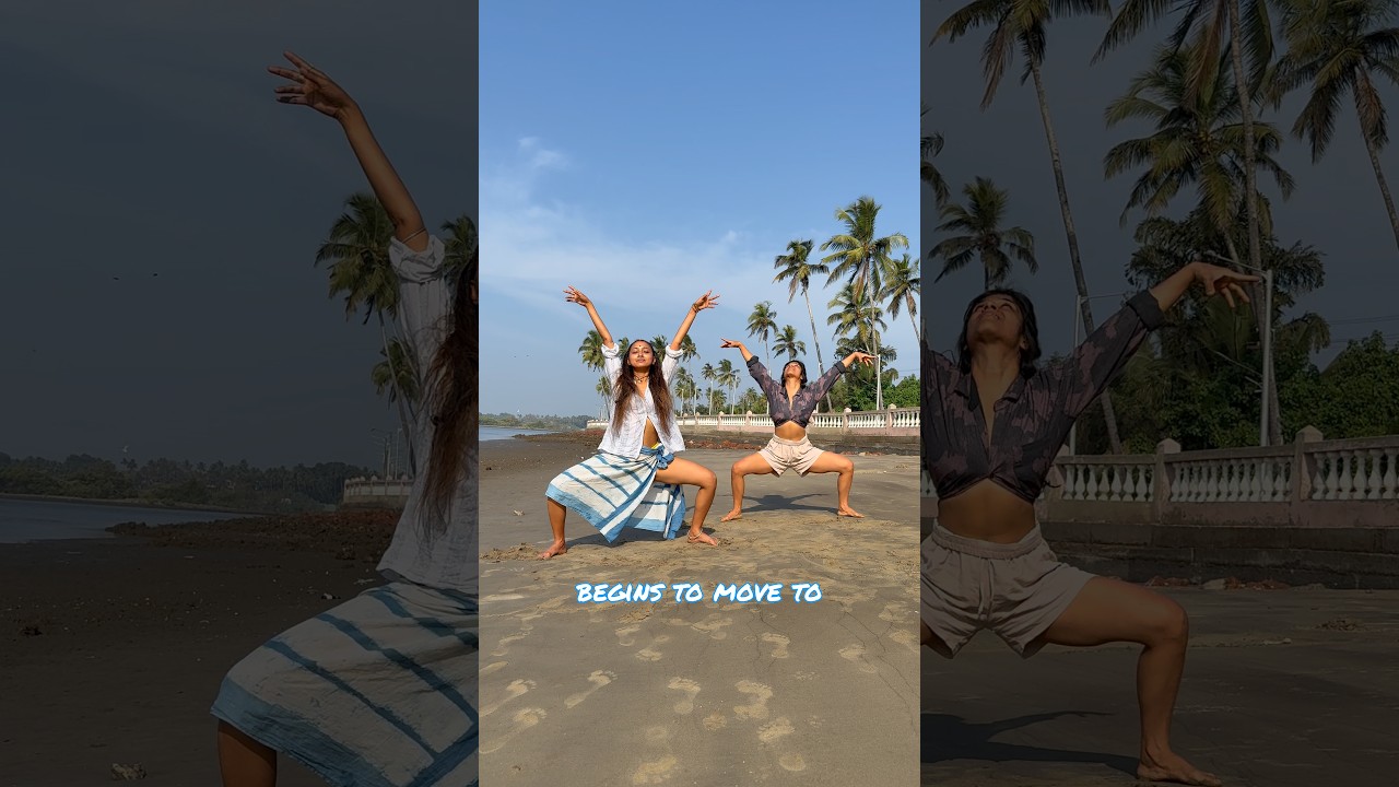 Two bodies,One Rhythm #yoga #yt #dance #ytshorts #goa #beach