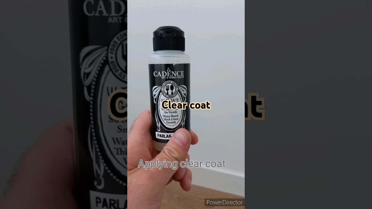 Applying clear coat to the guitar body
