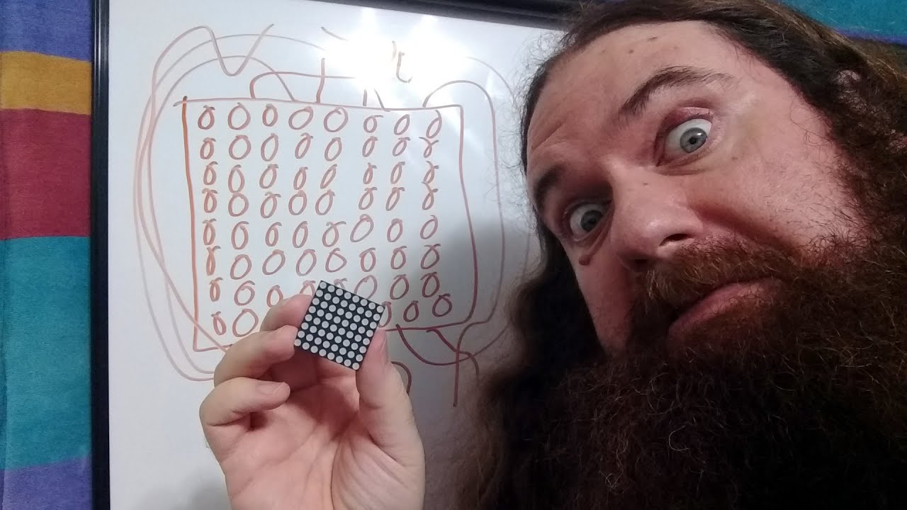 1088AS 8x8 Red LED Matrix Display - Pinout and Overview Of Operation - Simply Put
