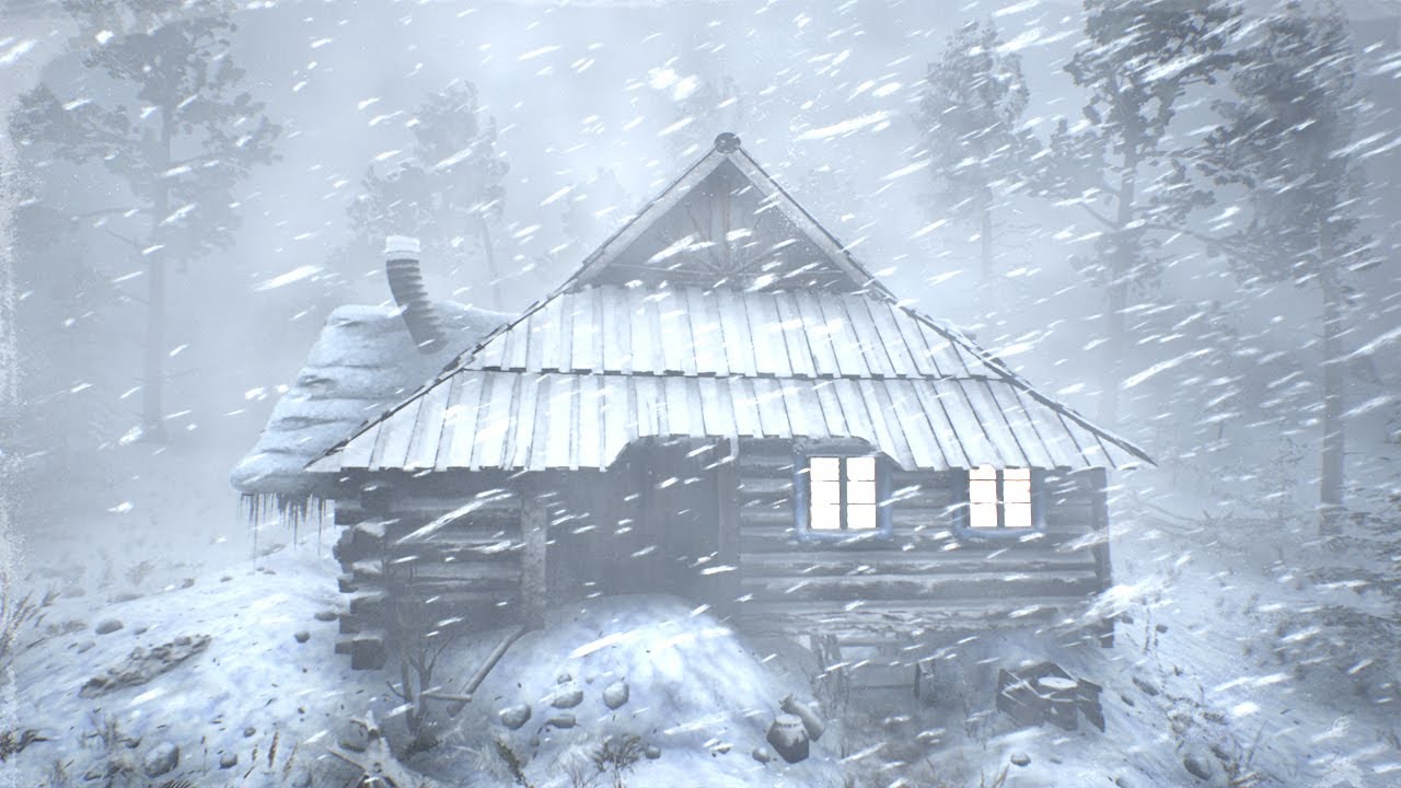 BLIZZARD in Alaska 2024 years for sleeping 10 hours. Cozy snowstorm sounds for sleeping