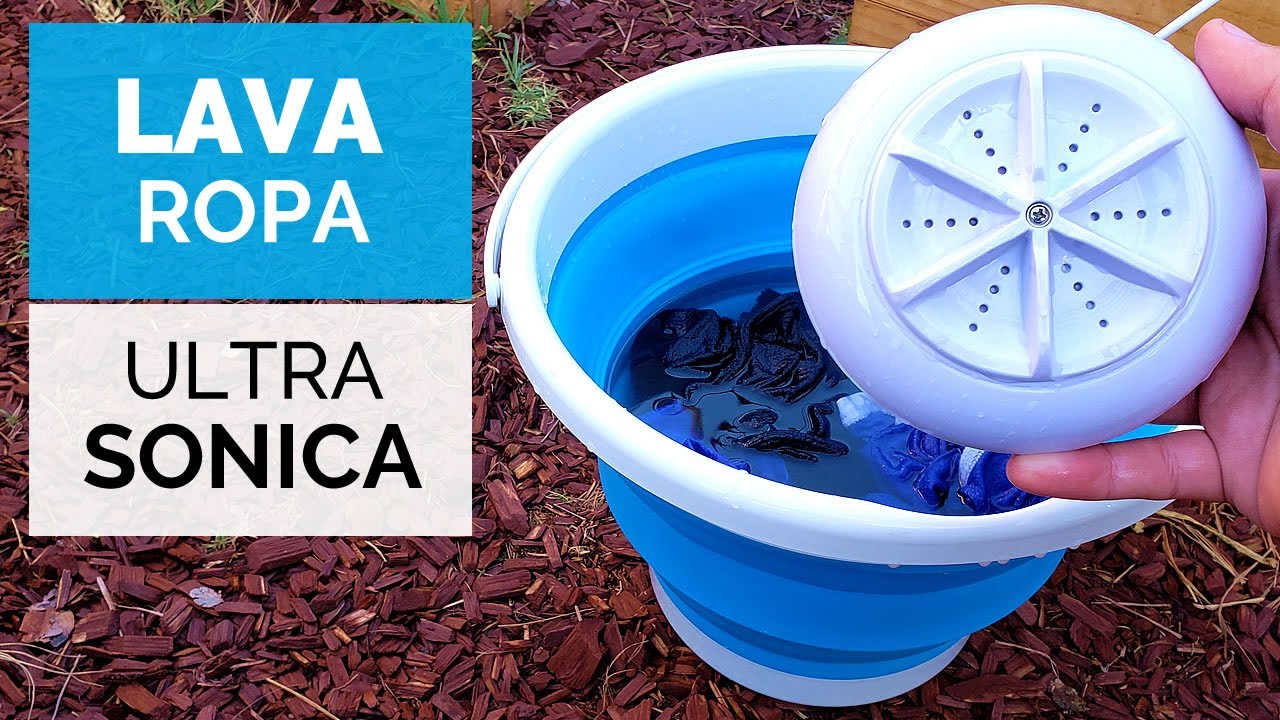 LAVADORA SOLAR PORTATIL! 💧🌀 (Plegable y USB) Lava tu ropa en cualquier lugar