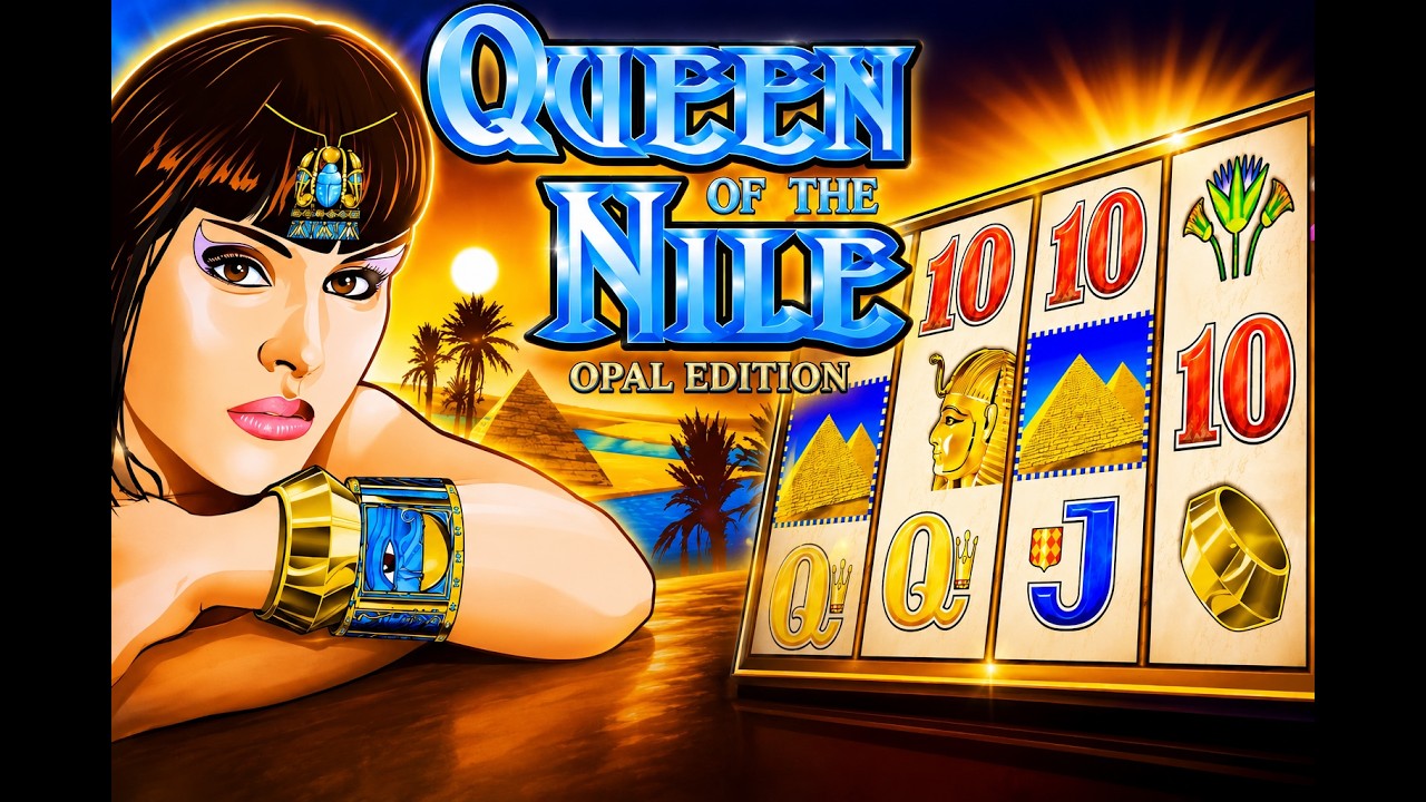 QUEEN ON THE NILE...One of the oldest games around....@ThatSlotGuy #casino #slots #pokies