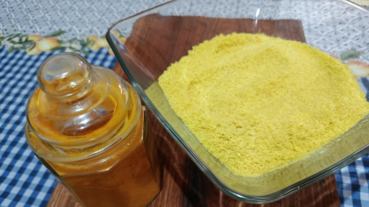 Como fazer farinha de açafrão ( receita)