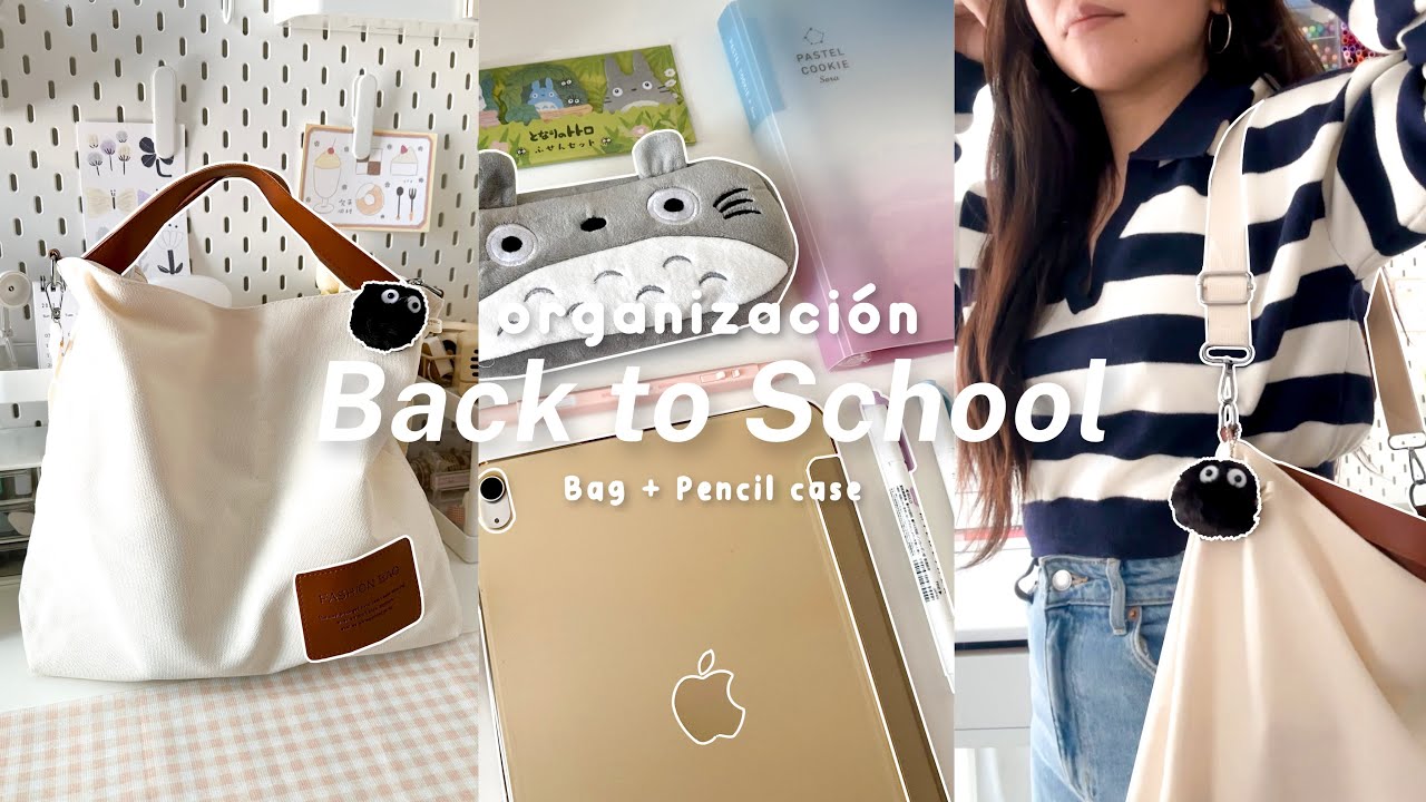 organizando mi bolso para la universidad🎒| back to school ft. muzen