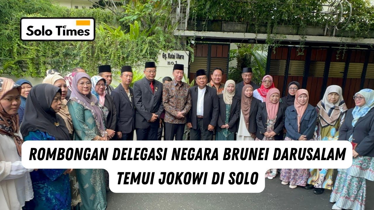 Rombongan Delegasi dari Negara Brunei Darussalam ! Sumringah Bertemu Jokowi