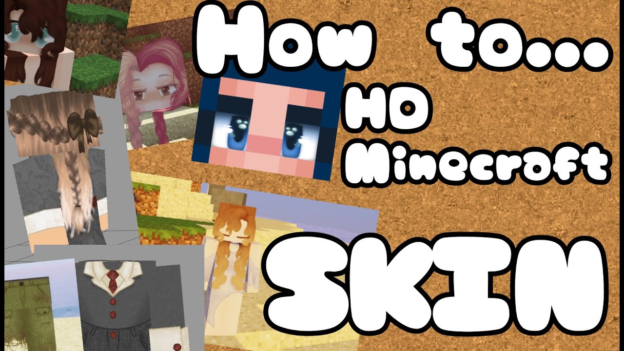 HD Minecraft Skin Tutorial HD eyes HD Clothes and HD hair