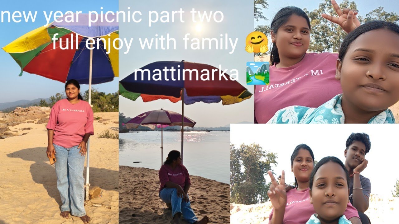 New year picnic part two #full enjoy with family 🤗#mattimarka🏞️