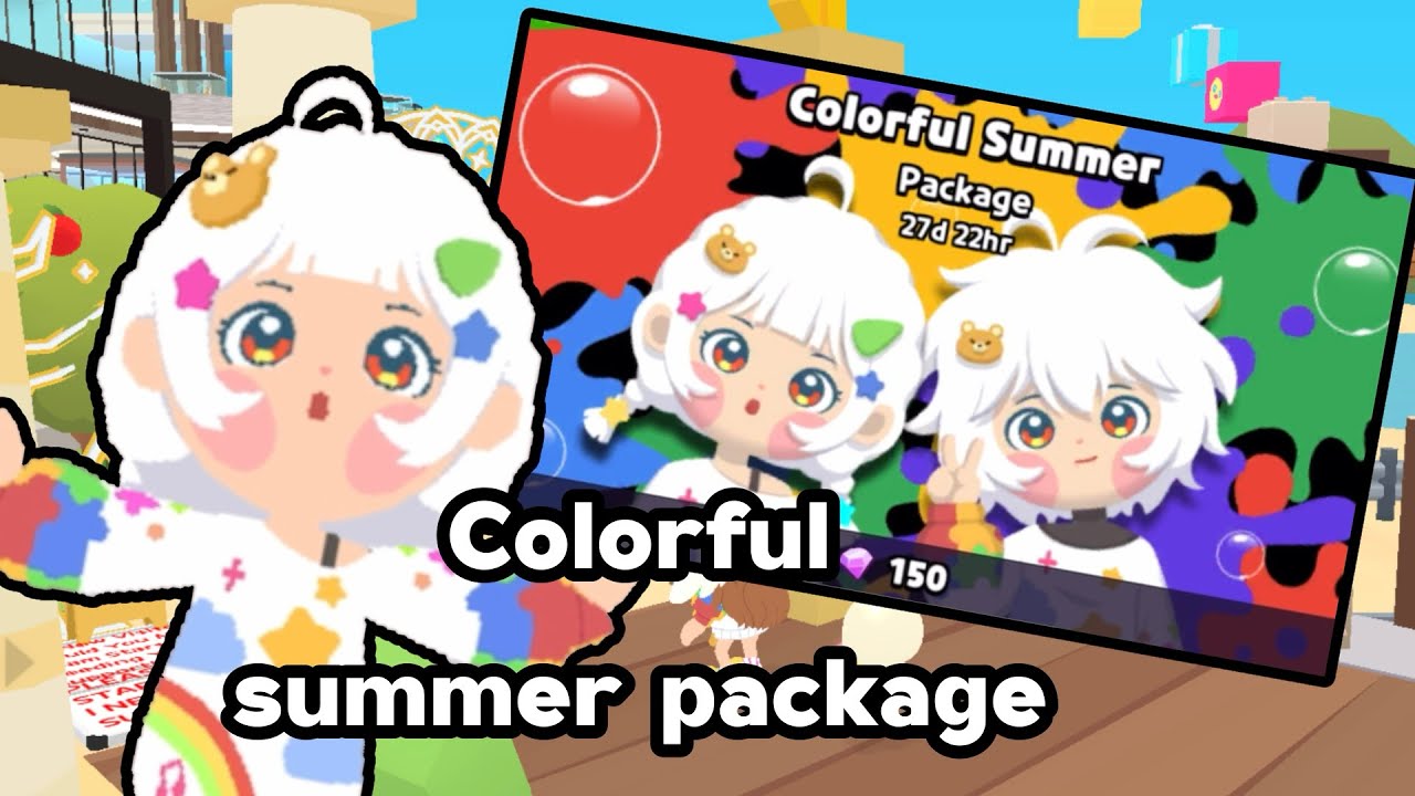 Colorful summer package!(gem package💎) ||Playtogether game|| Package unboxing||