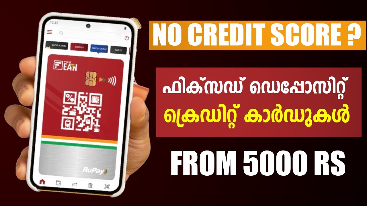 3 FIXED DEPOSIT BASED CREDIT CARDS
