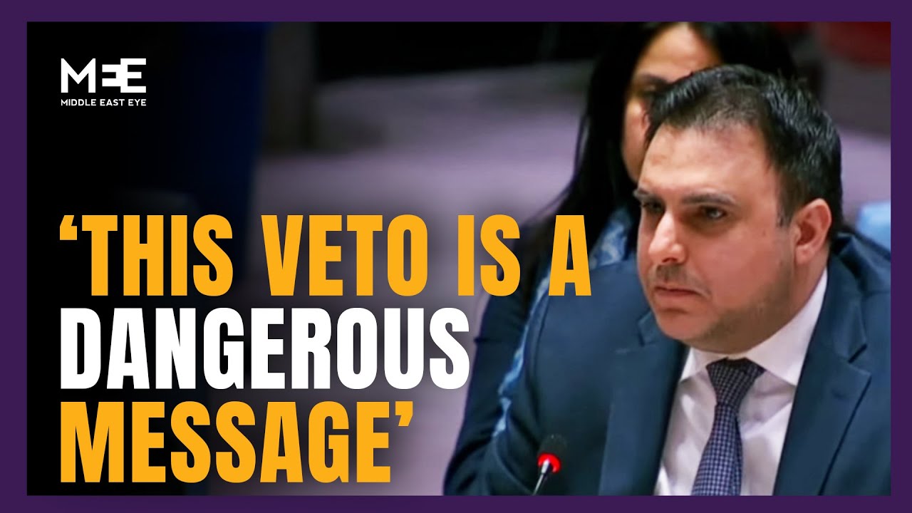 Palestinian UN envoy says &lsquo;no justification&rsquo; for US veto on ceasefire call