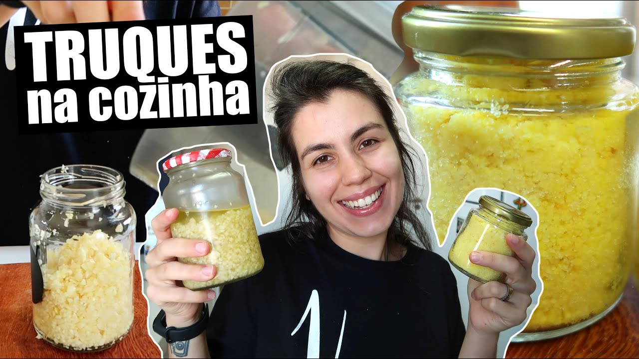 PREPARAÇÕES BÁSICAS: CONSERVA DE ALHO E SAL AMARELO | TRUQUES DE MARIA #01 | TNM Vegg
