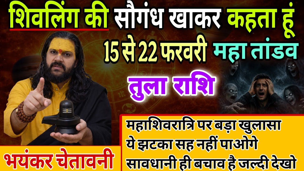 तुला राशि, 15,16,17 फरवरी, इस महाशिवरात्रि शिवलिंग की सौगंध खाकर कहता हूं 
