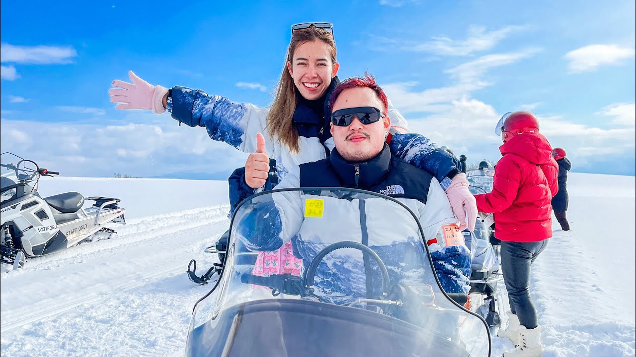 ขับสโนว์โมบิล ครั้งแรก!! ที่ #ญี่ปุ่น  Snowmobile Land Sapporo #ฮอกไกโด #ซับโปโร 2023