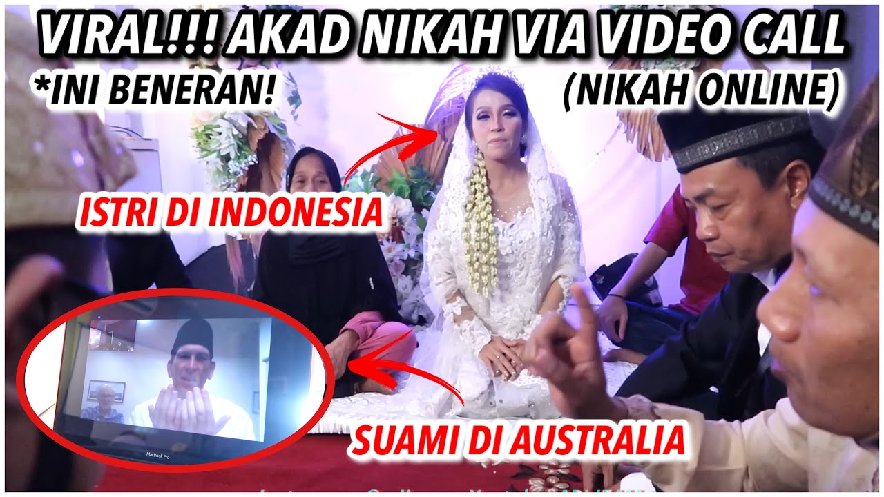 VIRAL!! NIKAH ONLINE | SUAMI DI AUSTRALIA - ISTRI DI INDONESIA