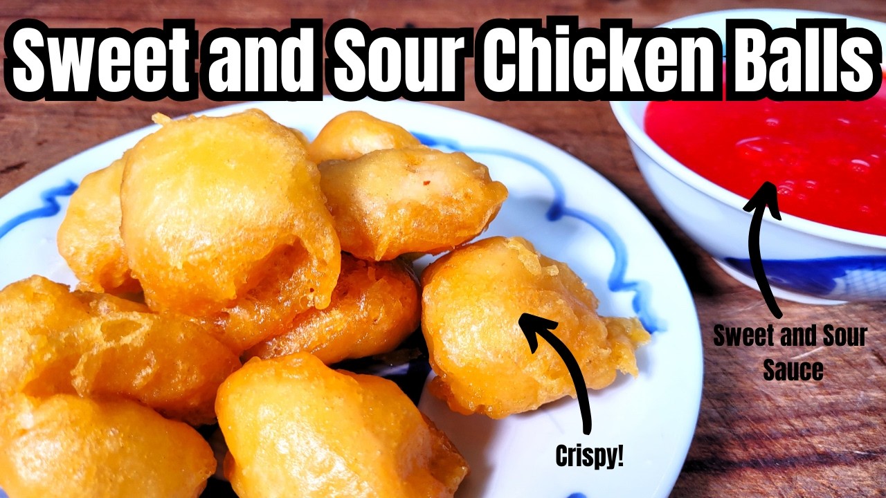 Sweet and Sour Chicken Balls Chinese Takeaway Style | Sweet & Sour Sauce