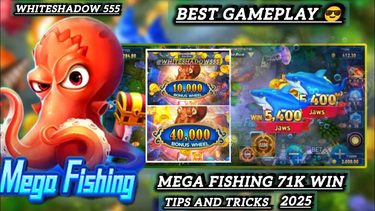 #jili Mega Fishing 71K win // best trick 2025 #fishinggame #damangames #megofishing