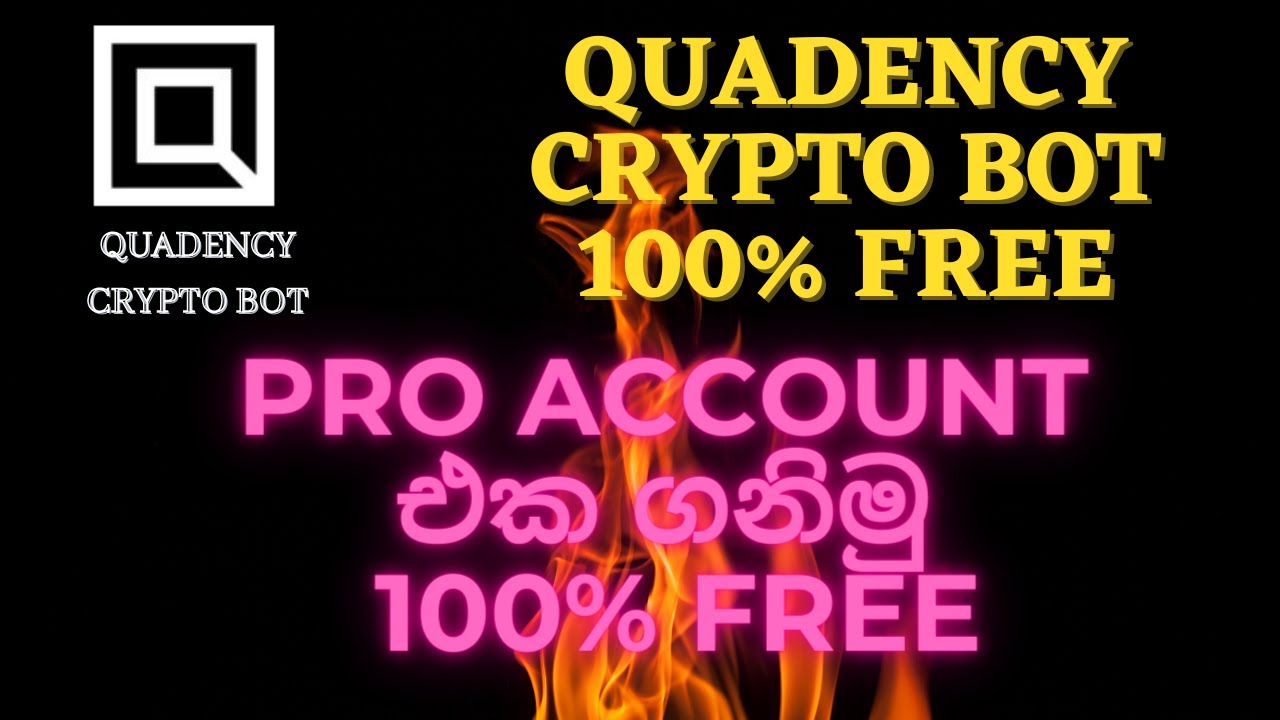 QUADENCY CRYPTO BOT INTRODUCTION IN SINHALA #FxMariner#
