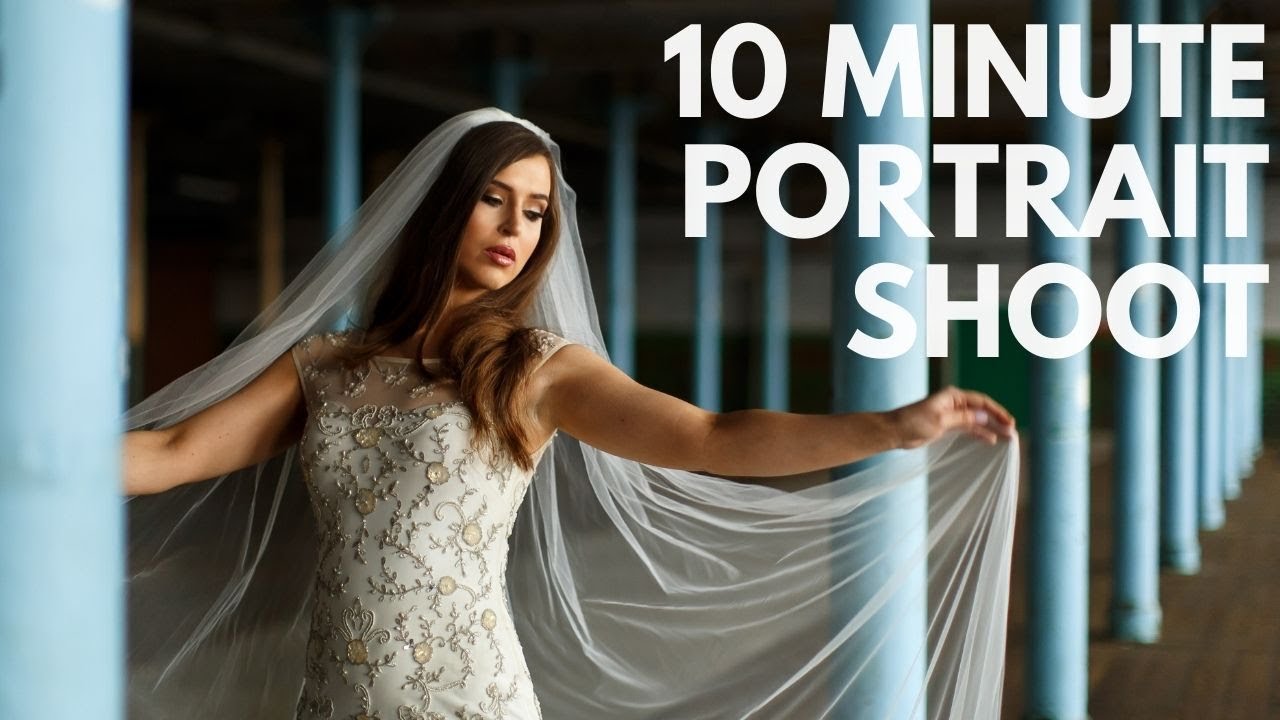 10 minute bride portrait shoot - Behind the scenes wedding photography
