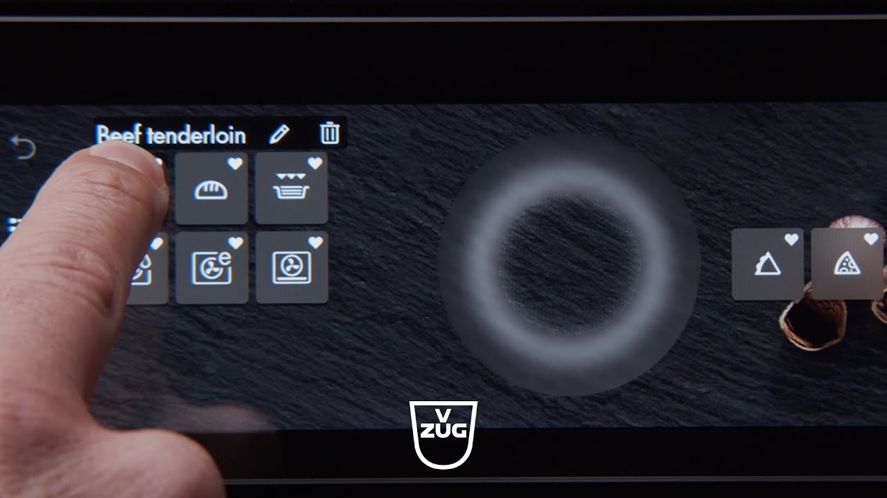 V-ZUG Steamer & oven: Customising the app & default settings